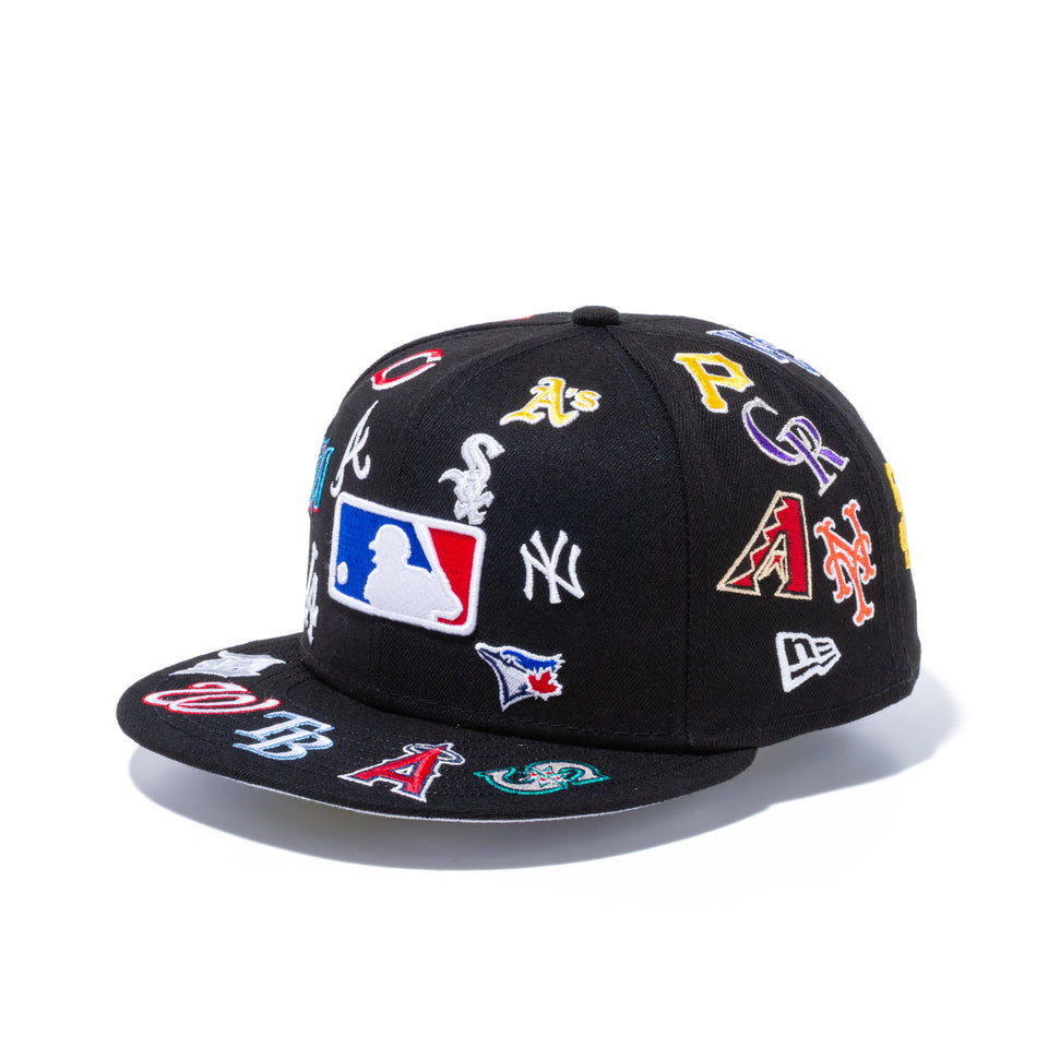 【ストア限定】 59FIFTY MLB ALL LOGOS ブラック【100th Monthly Limited】