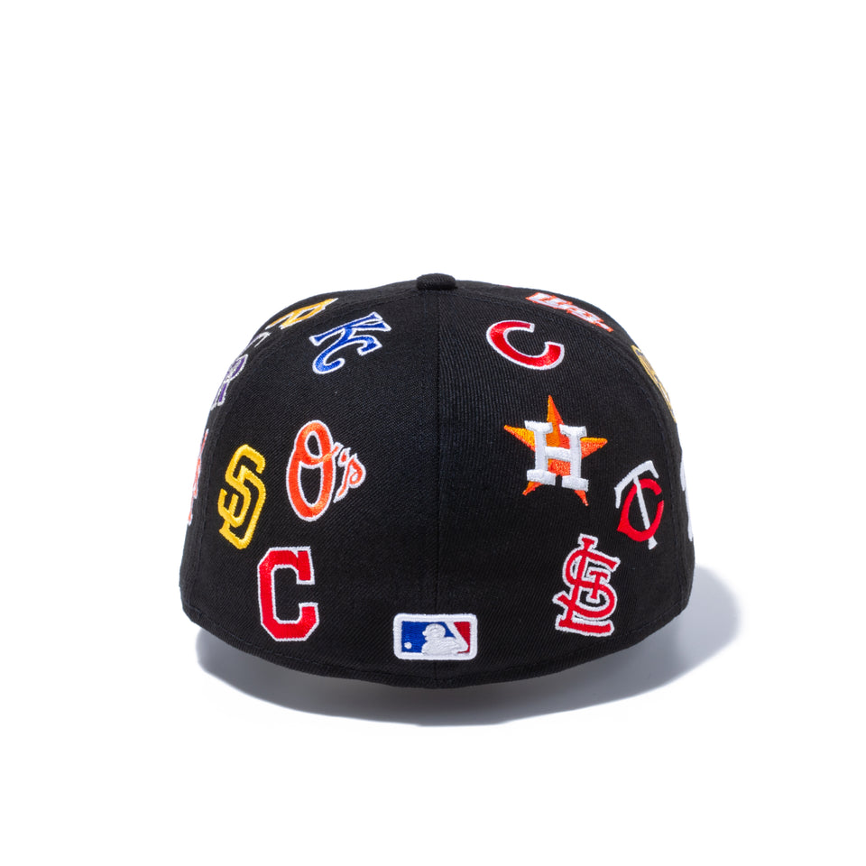 【ストア限定】 59FIFTY MLB ALL LOGOS ブラック【100th Monthly Limited】