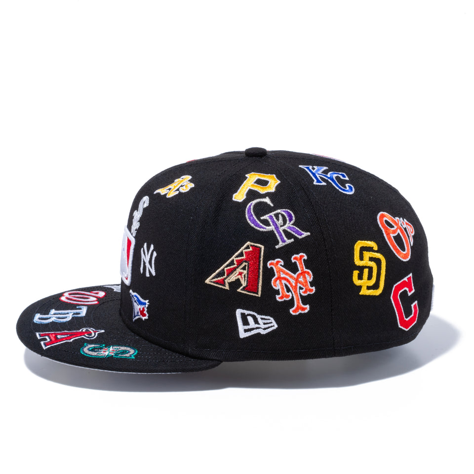 【ストア限定】 59FIFTY MLB ALL LOGOS ブラック【100th Monthly Limited】
