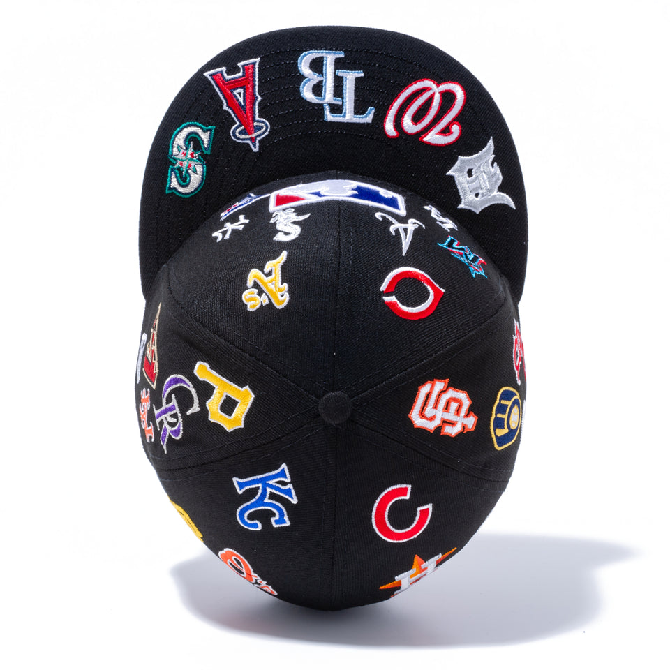 【ストア限定】 59FIFTY MLB ALL LOGOS ブラック【100th Monthly Limited】