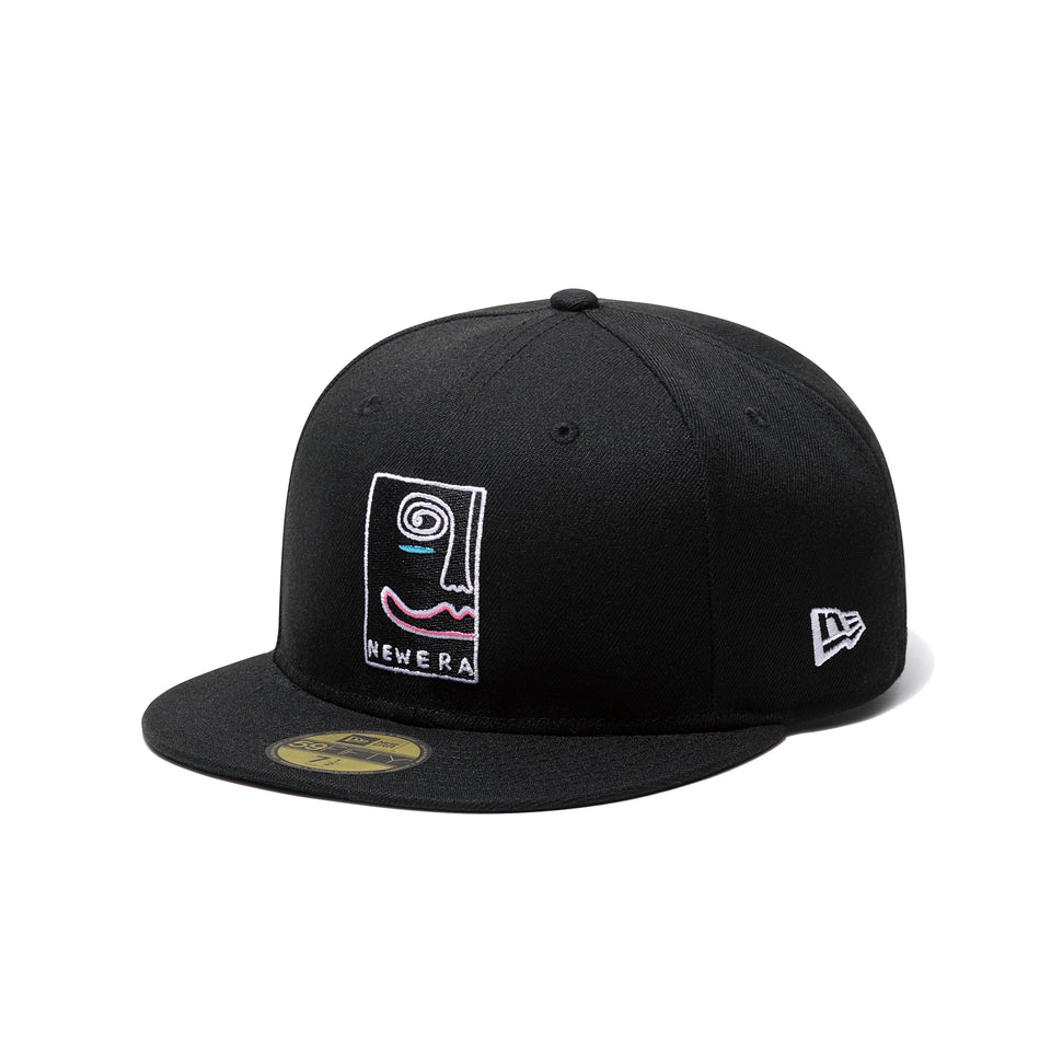 59FIFTY baanai × NEW ERA HALF FACE ブラック - 12593580-700| NEW ERA ニューエラ公式オンラインストア