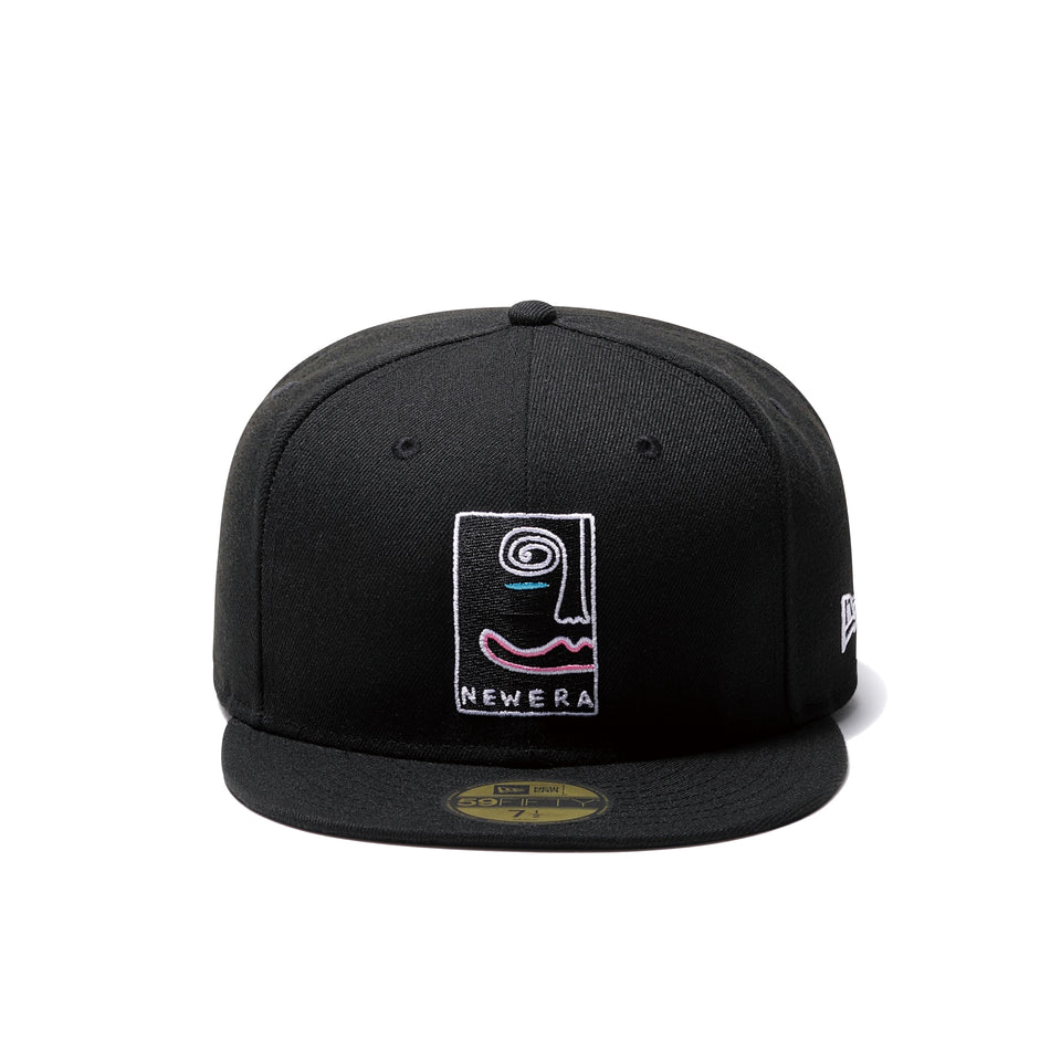 59FIFTY baanai × NEW ERA HALF FACE ブラック - 12593580-700| NEW ERA ニューエラ公式オンラインストア