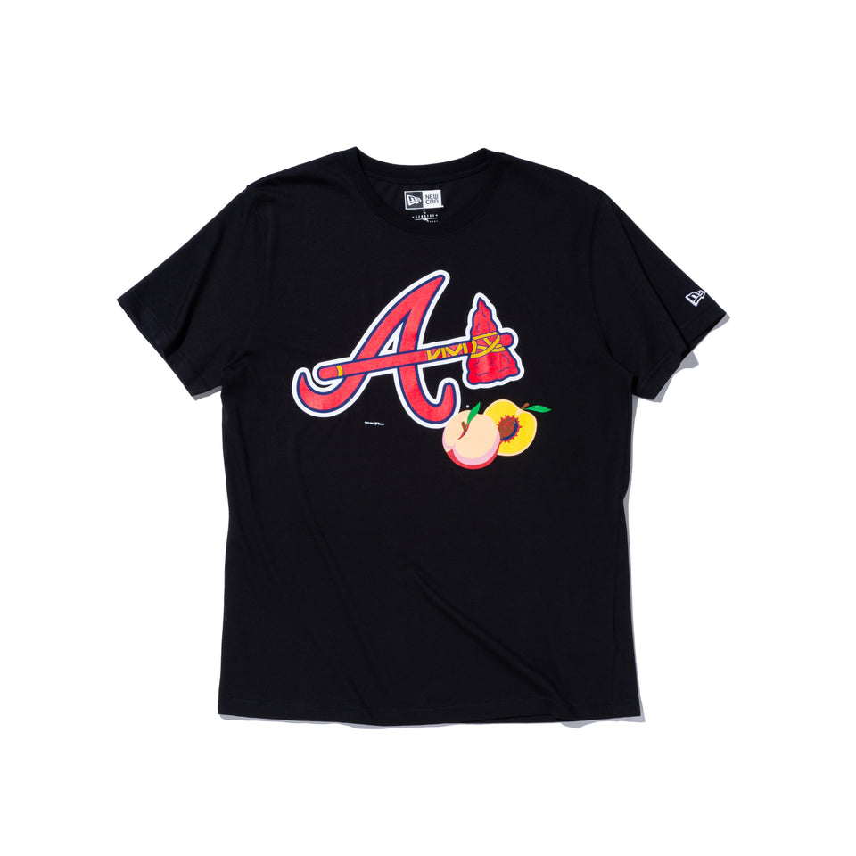 半袖 コットン Tシャツ Offset アトランタ・ブレーブス アートワーク ブラック レギュラーフィット