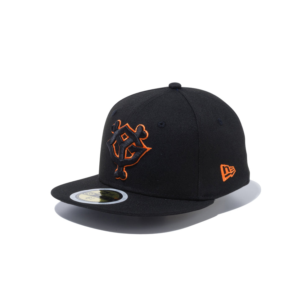 Kid's 59FIFTY 読売ジャイアンツ ブラック × ブラック/ラストオレンジ
