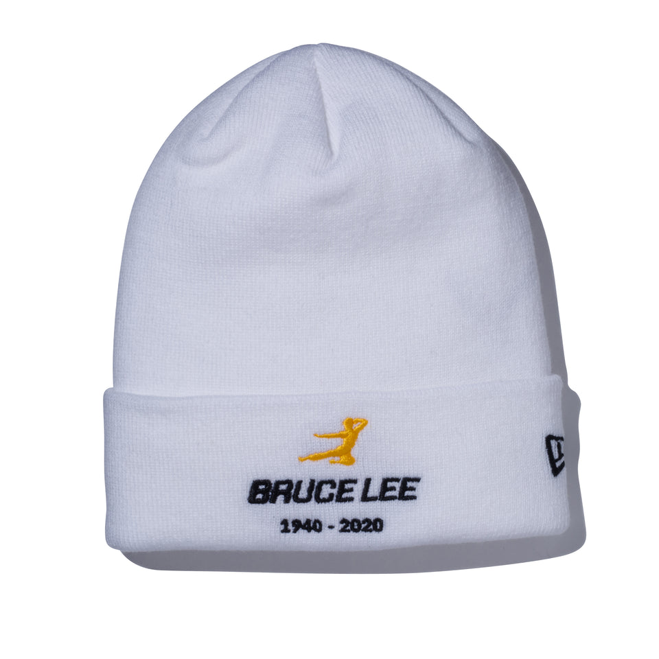 ベーシック カフニット Bruce Lee ブルース・リー キック ホワイト × ブラック