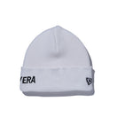 ミリタリーニット NEW ERA ロゴ ホワイト × ブラック (made with COOLMAX fabric)