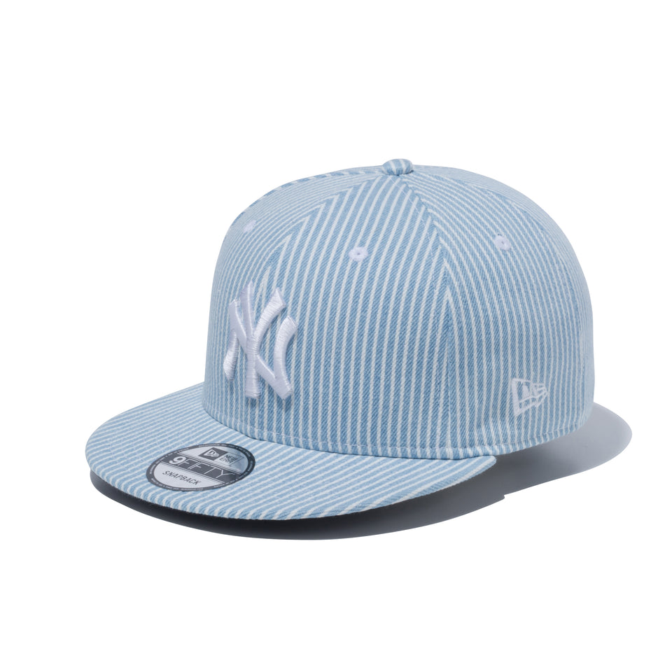 9FIFTY ニューヨーク・ヤンキース デニム & ヒッコリー ウォッシュドヒッコリー × スノーホワイト