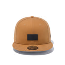 9FIFTY ダックキャンバス レザーパッチ ボックスロゴ タン × ブラック