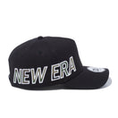 9FORTY A-Frame エッセンシャル NEW ERA ロゴ ブラック × スノーホワイト / ウッドランドカモ