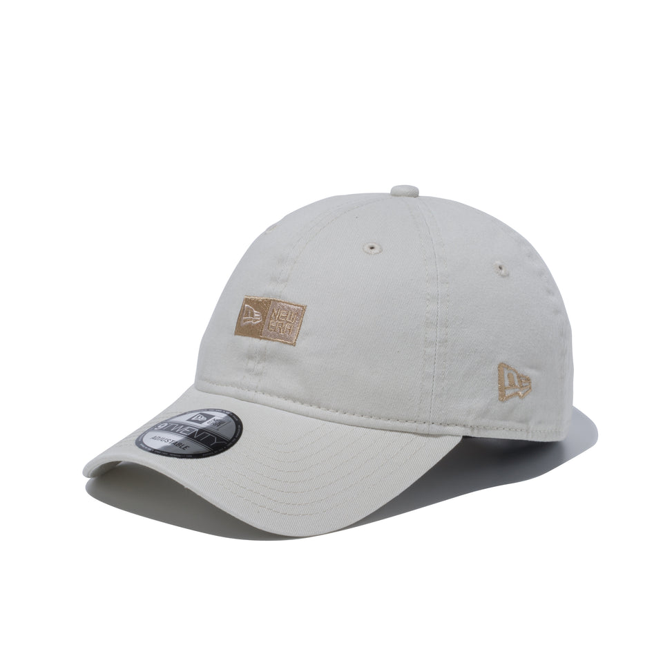 9TWENTY ボックスロゴ ストーン × ベージュ