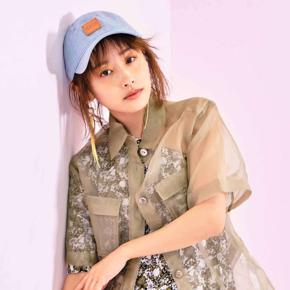 9TWENTY AI TAKAHASHI 高橋愛 イージースナップ NEW ERA レザーパッチ ウォッシュドデニム