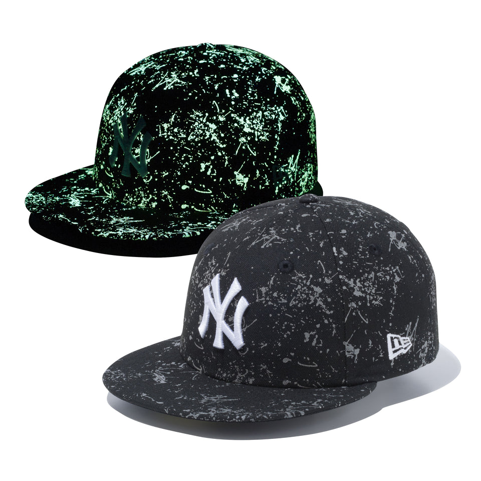 59FIFTY ニューヨーク・ヤンキース スプラッシュペイント グローインザダーク ブラック