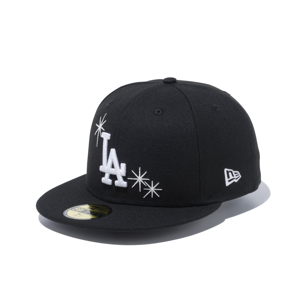 59FIFTY ロサンゼルス・ドジャース スパークル ブラック × スノーホワイト