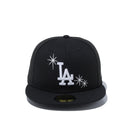 59FIFTY ロサンゼルス・ドジャース スパークル ブラック × スノーホワイト