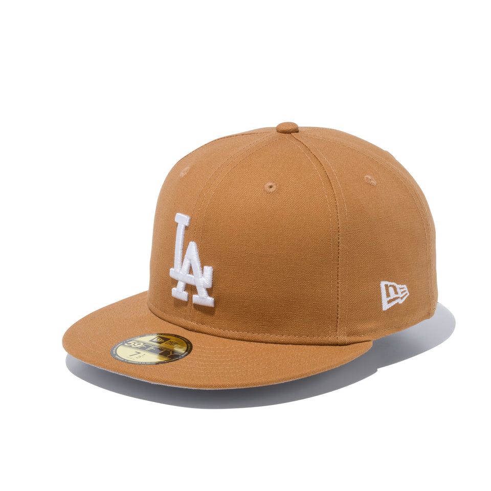 59FIFTY ロサンゼルス・ドジャース ダックキャンバス タン × スノーホワイト