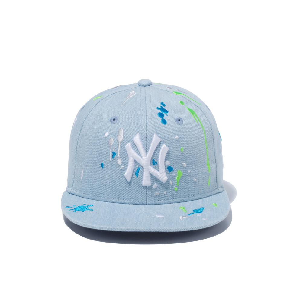 Youth 9FIFTY ニューヨーク・ヤンキース スプラッシュエンブロイダリー ウォッシュドデニム