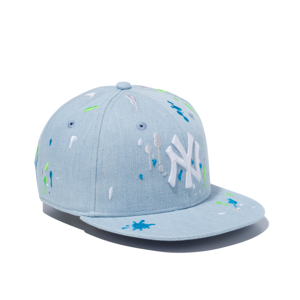 Youth 9FIFTY ニューヨーク・ヤンキース スプラッシュエンブロイダリー ウォッシュドデニム