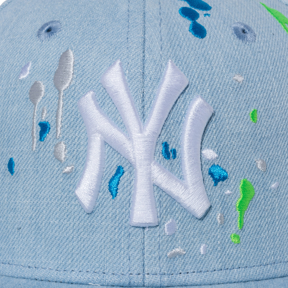 Youth 9FIFTY ニューヨーク・ヤンキース スプラッシュエンブロイダリー ウォッシュドデニム