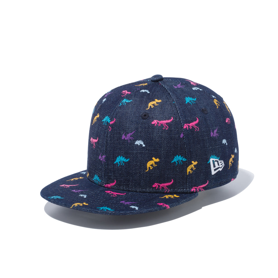 Youth 9FIFTY ダイナソー　インディゴデニム　オールオーバー