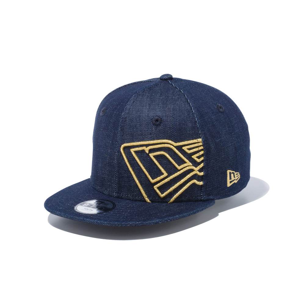 Youth 9FIFTY バタリオン フラッグロゴ デニム | NEW ERA ニューエラ公式オンラインストア