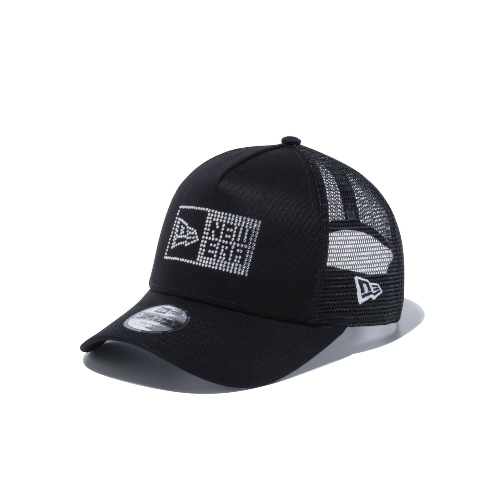 Youth 9FORTY A-Frame トラッカー ラインストーン ボックスロゴ ブラック | NEW ERA ニューエラ公式オンラインストア