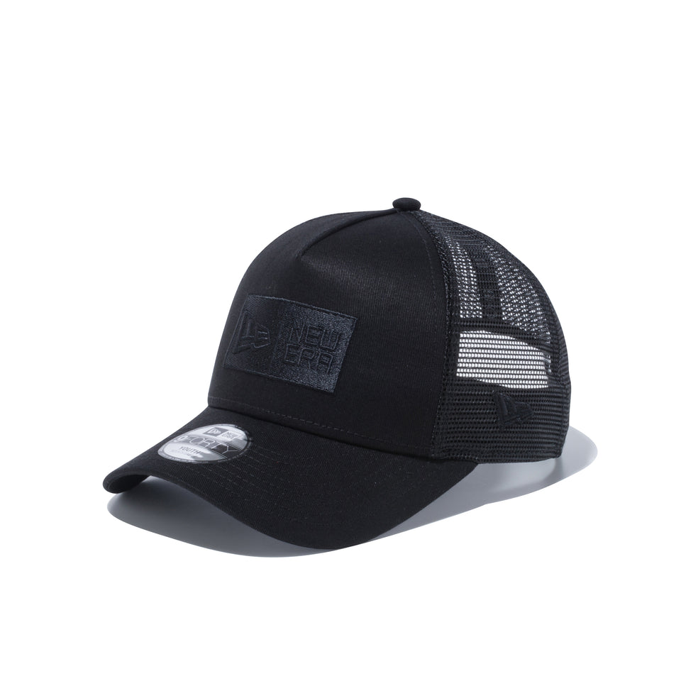 Youth 9FORTY A-Frame トラッカー ボックスロゴ ブラック × ブラック
