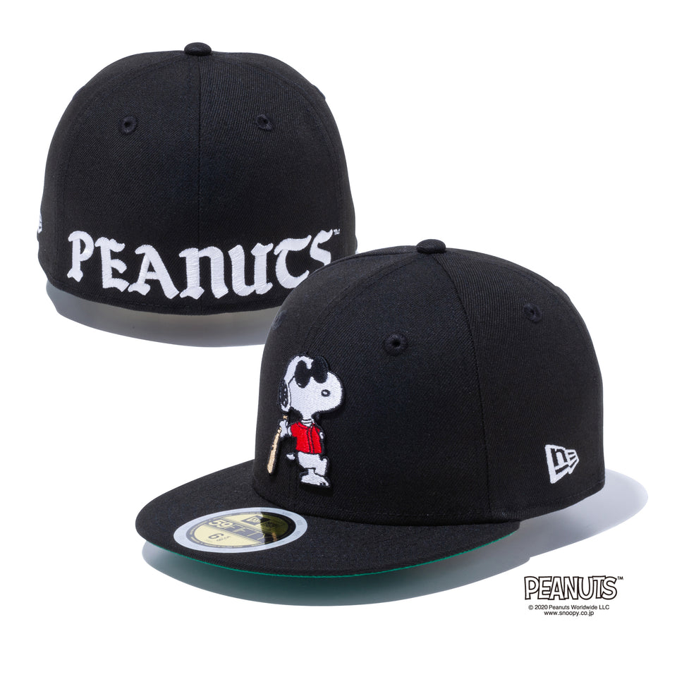 Kid's 59FIFTY PEANUTS ピーナッツ ジョー・クール ブラック グリーンアンダーバイザー