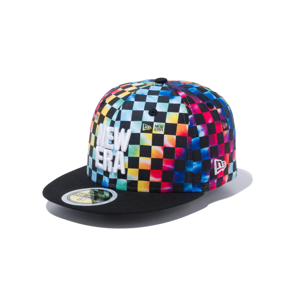 Kid's 59FIFTY タイダイチェッカー スクエアニューエラ
