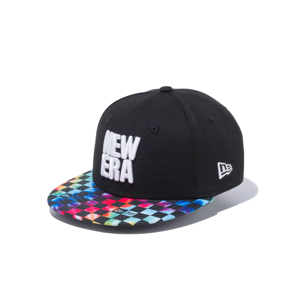 Child 9FIFTY タイダイチェッカー スクエアニューエラ ブラック