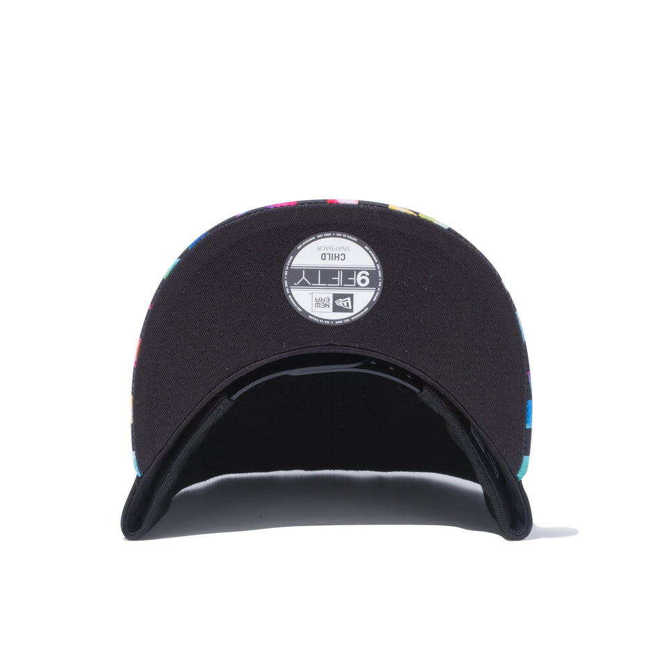 Child 9FIFTY タイダイチェッカー スクエアニューエラ ブラック
