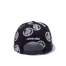 9FIFTY Santa Cruz サンタクルーズ サークルロゴ ブラック オールオーバー