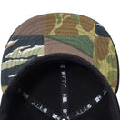 9FIFTY パッチワークカモ ラバーパッチ ブラック パッチワークカモアンダーバイザー