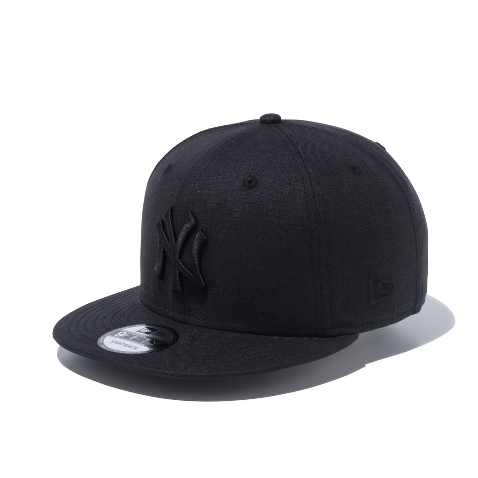 9FIFTY ニューヨーク・ヤンキース リネンシャンブレー ブラック × ブラック