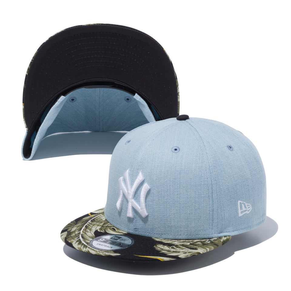 9FIFTY ニューヨーク・ヤンキース ボタニカル ウォッシュドデニム ブラックボタニカルバイザー