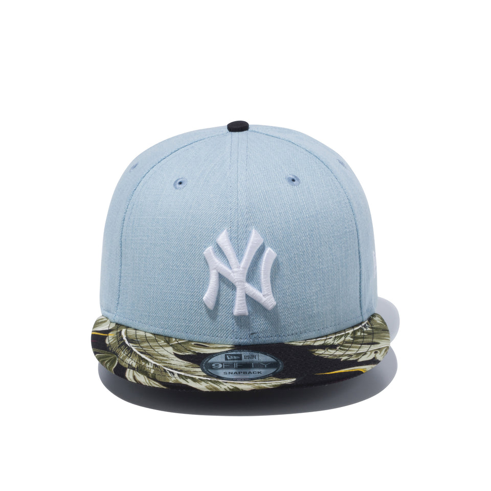 9FIFTY ニューヨーク・ヤンキース ボタニカル ウォッシュドデニム ブラックボタニカルバイザー
