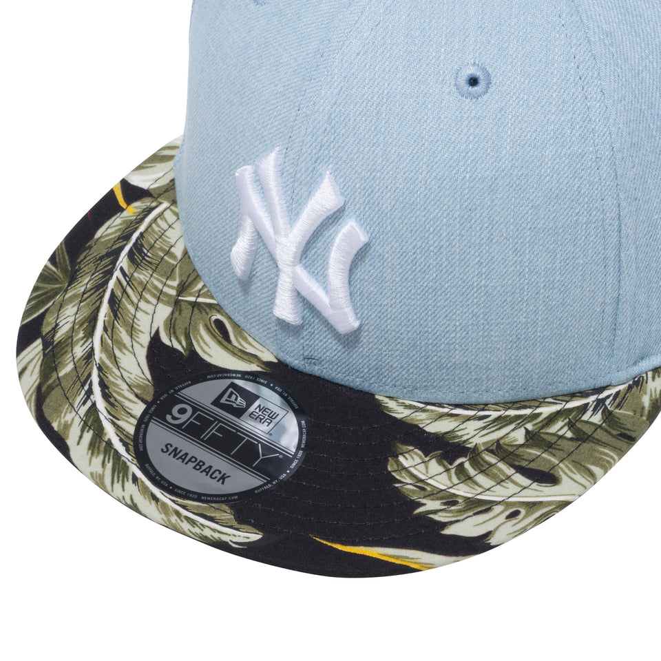 9FIFTY ニューヨーク・ヤンキース ボタニカル ウォッシュドデニム ブラックボタニカルバイザー