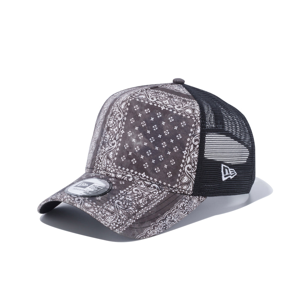 9FORTY A-Frame トラッカー タイダイペイズリー ブラック ブラックアンダーバイザー | NEW ERA ニューエラ公式オンラインストア