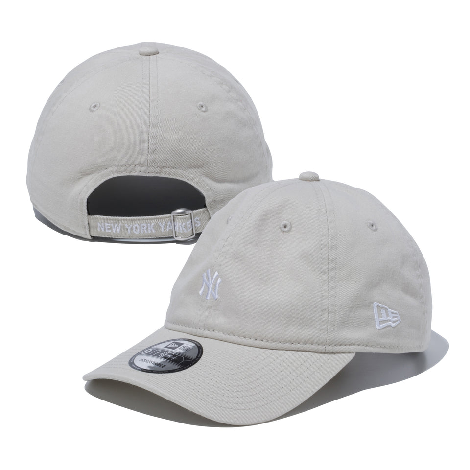 9THIRTY ニューヨーク・ヤンキース ウォッシュドコットン ミニロゴ ストーン | NEW ERA ニューエラ公式オンラインストア
