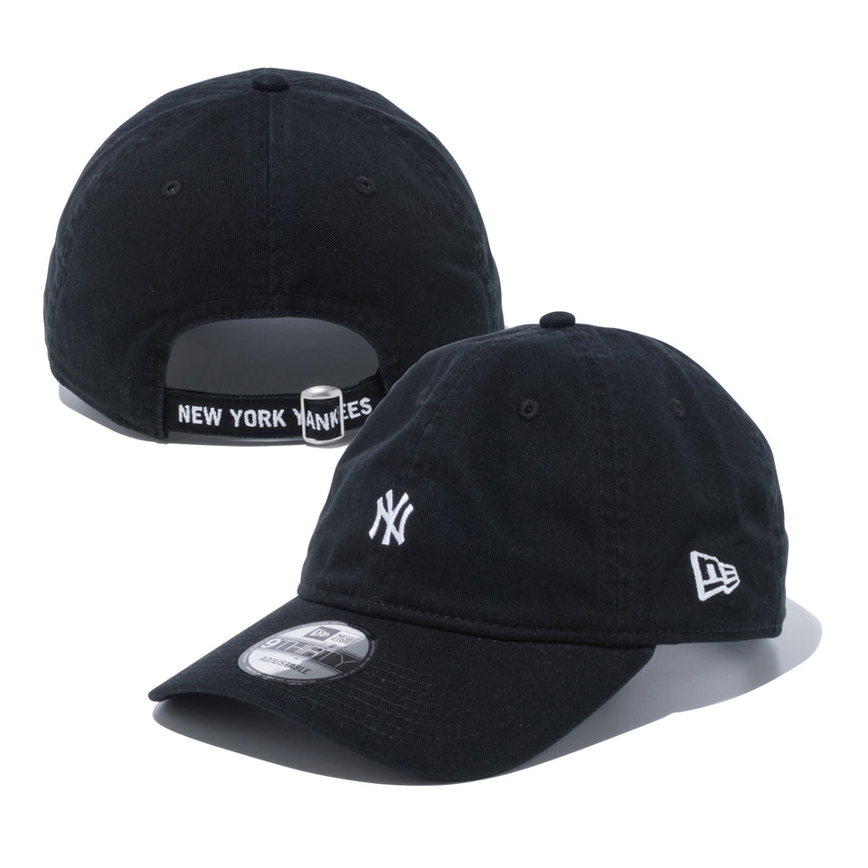 9THIRTY ニューヨーク・ヤンキース ウォッシュドコットン ミニロゴ ブラック | NEW ERA ニューエラ公式オンラインストア