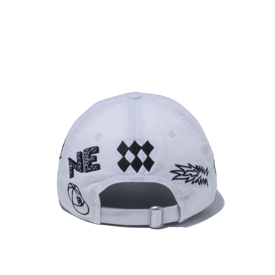 9THIRTY オールオーバー グラフィティ マルチロゴ ホワイト | NEW ERA ニューエラ公式オンラインストア