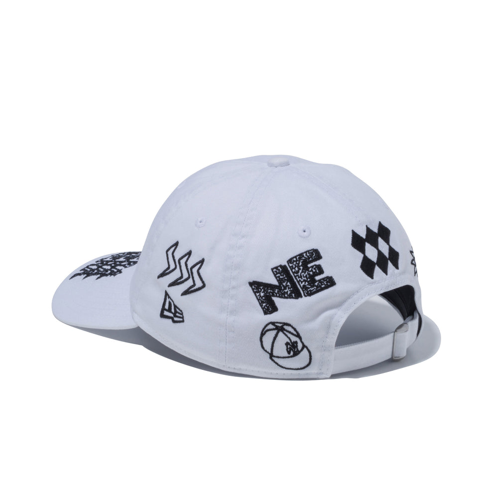 9THIRTY オールオーバー グラフィティ マルチロゴ ホワイト | NEW ERA ニューエラ公式オンラインストア