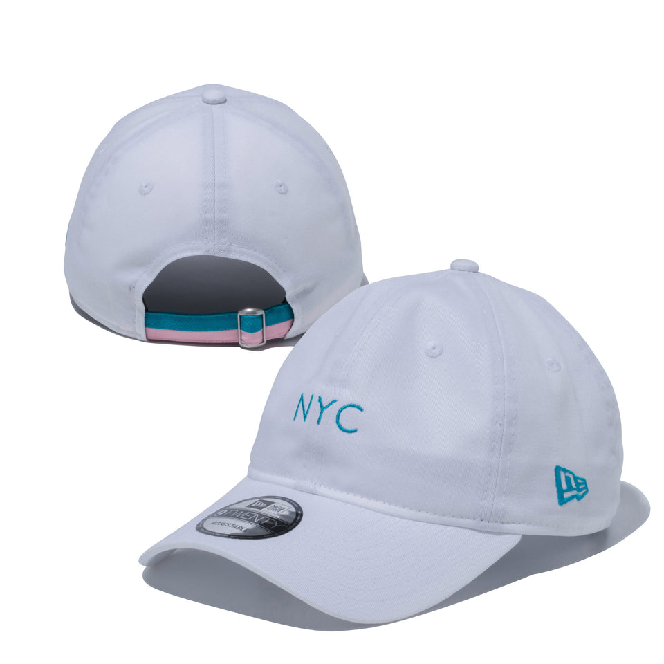 9TWENTY コットンツイル NYC 2トーンストラップ ホワイト × テンペストターコイズ | NEW ERA ニューエラ公式オンラインストア