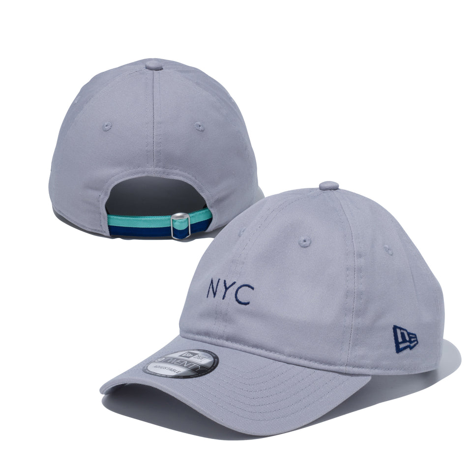 9TWENTY コットンツイル NYC 2トーンストラップ グレー × ライトネイビー | NEW ERA ニューエラ公式オンラインストア