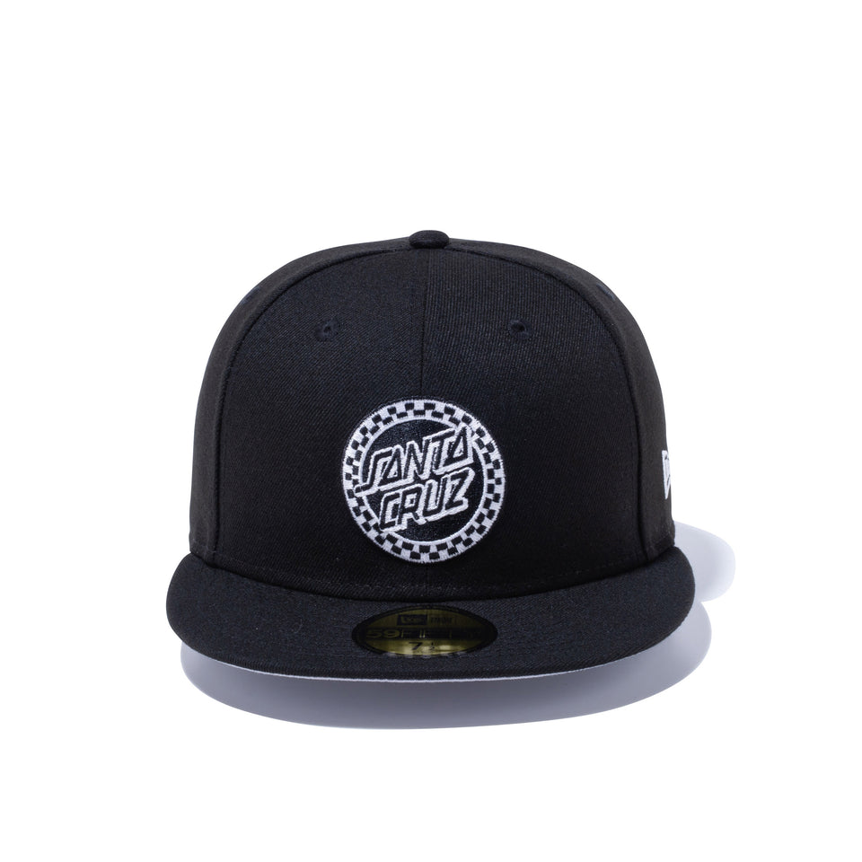 59FIFTY Santa Cruz サンタクルーズ サークルロゴ ブラック グレーアンダーバイザー