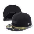 59FIFTY パッチワークカモ ラバーパッチ ブラック パッチワークカモバイザー