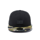 59FIFTY パッチワークカモ ラバーパッチ ブラック パッチワークカモバイザー
