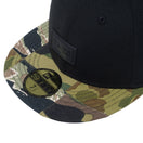 59FIFTY パッチワークカモ ラバーパッチ ブラック パッチワークカモバイザー