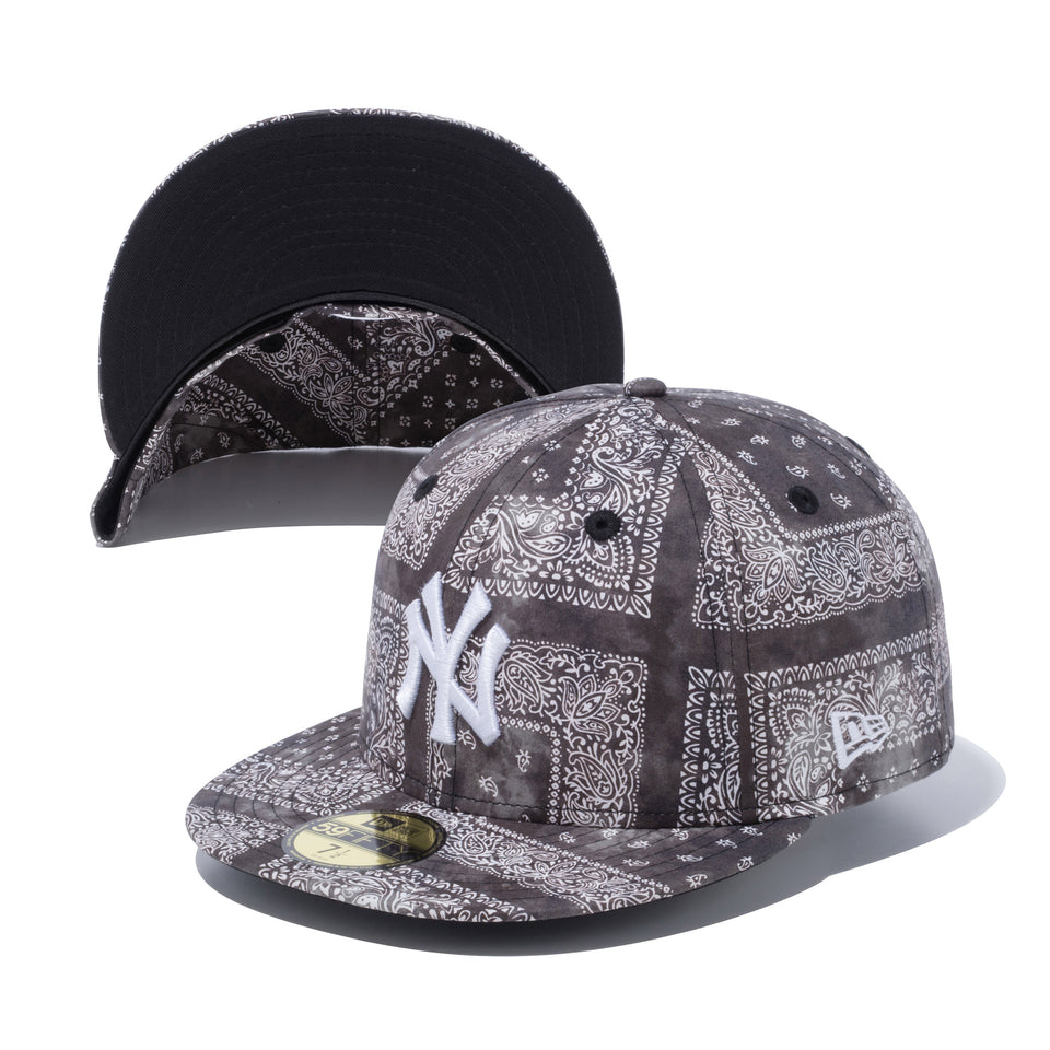 59FIFTY ニューヨーク・ヤンキース タイダイペイズリー ブラック | NEW ERA ニューエラ公式オンラインストア