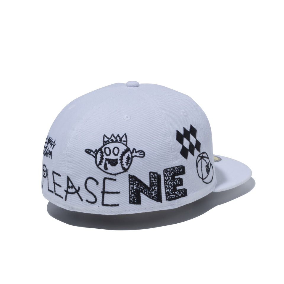 59FIFTY オールオーバー グラフィティ マルチロゴ ホワイト | NEW ERA ニューエラ公式オンラインストア