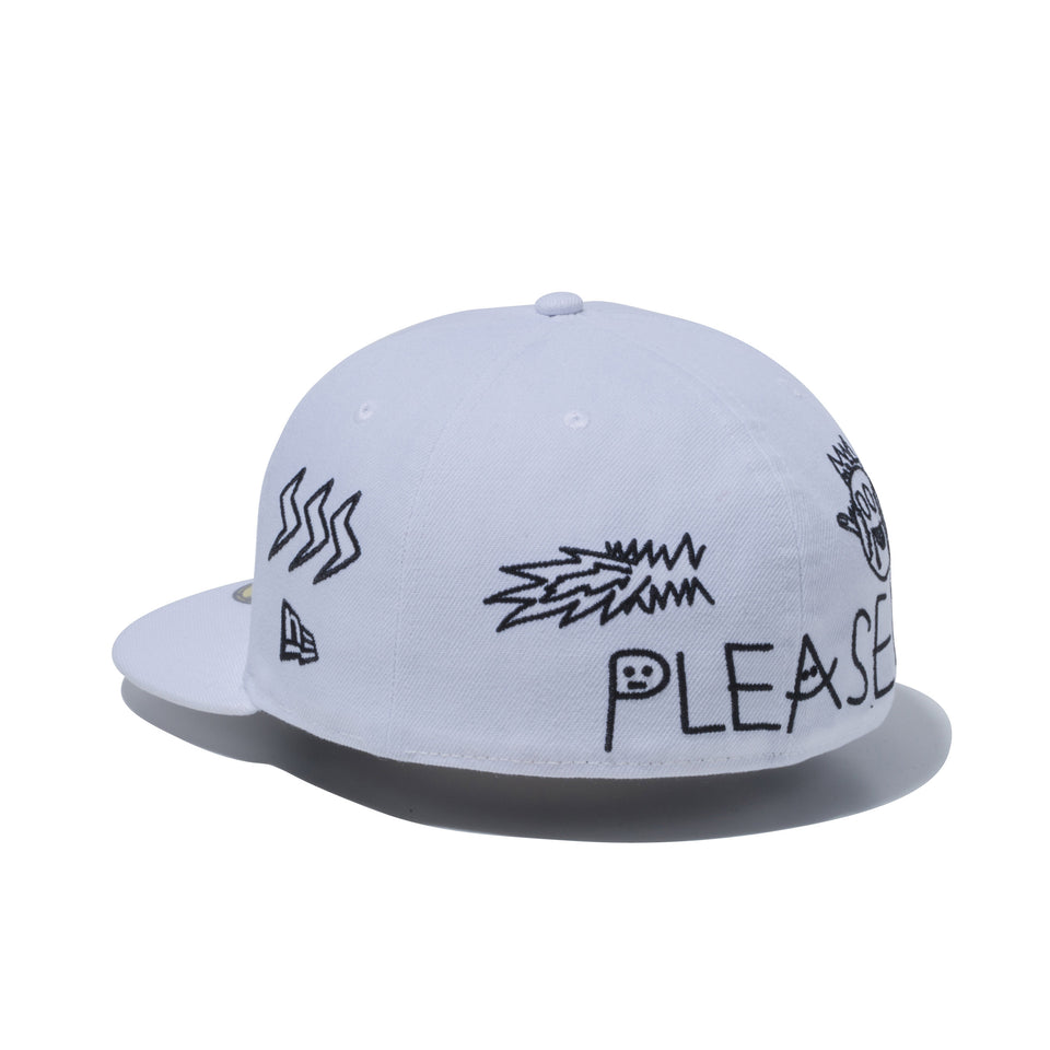 59FIFTY オールオーバー グラフィティ マルチロゴ ホワイト | NEW ERA ニューエラ公式オンラインストア